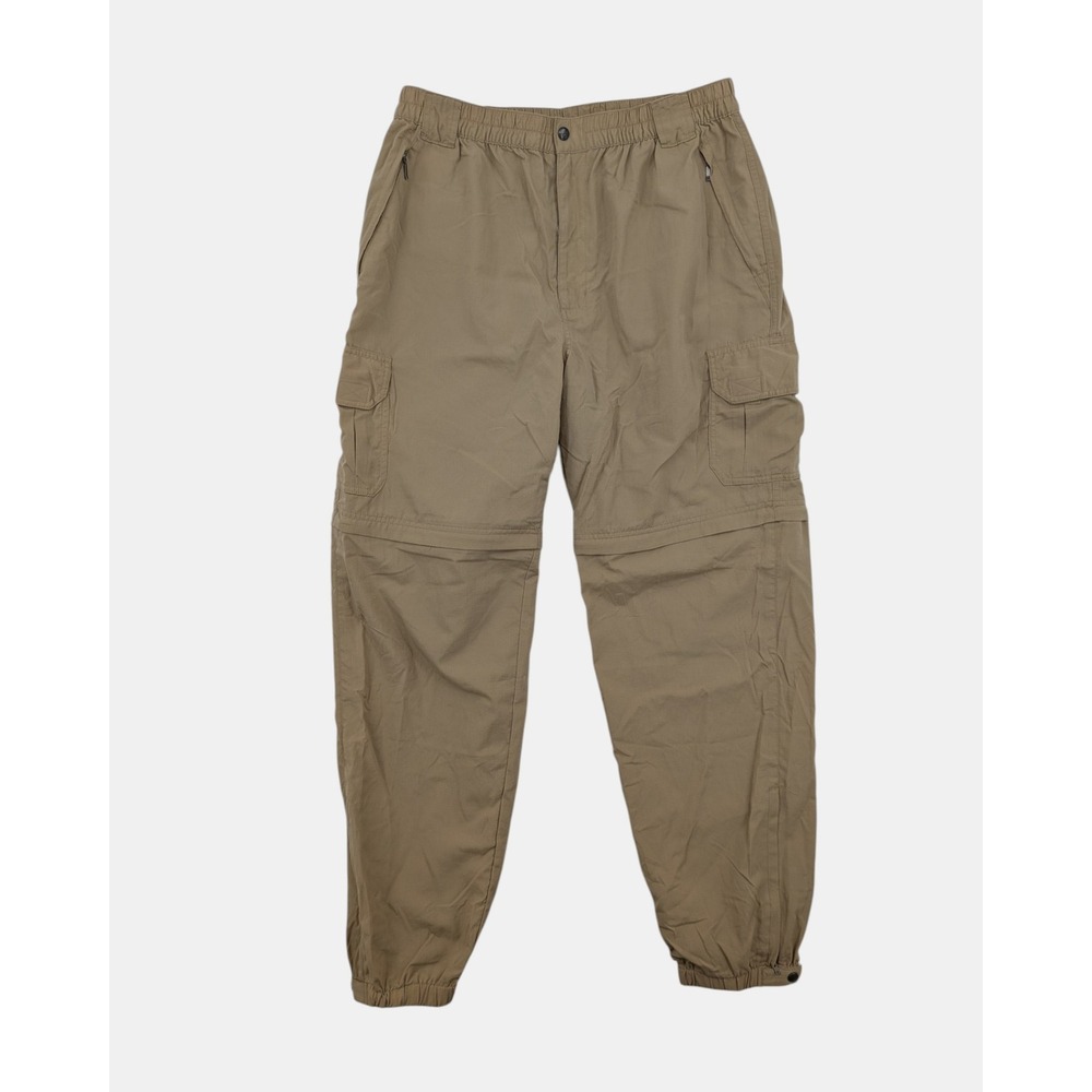 L.L.Bean Outdoors Convertible Cargo Pants Men's M/L Khaki Zip-Off Nylon‎